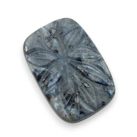 Larvikite carved cabochon 26x18 mm no 74 Larvikite carved cabochon 26x18 mm no 74