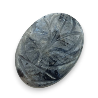 Larvikite carved cabochon 26x19 mm no 20