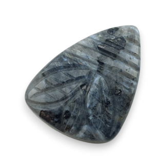 Larvikite carved cabochon 26x19 mm no 78