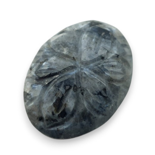 Larvikite carved cabochon 26x20 mm no 65