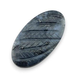 Larvikite carved cabochon 27x15 mm no 25