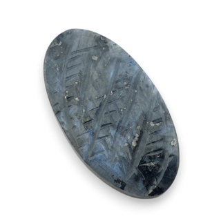 Larvikite carved cabochon 27x15 mm no 25