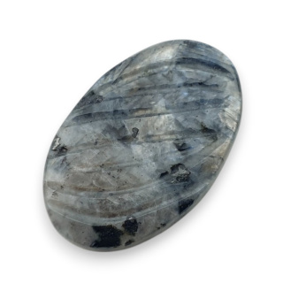 Larvikite carved cabochon 27x17 mm no 27