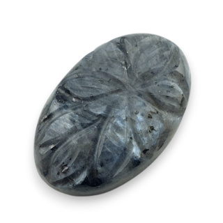 Larvikite carved cabochon 27x17 mm no 32