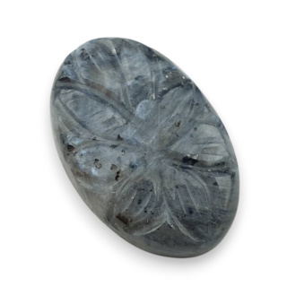 Larvikite carved cabochon 27x17 mm no 32