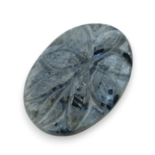 Larvikite carved cabochon 27x19 mm no 28
