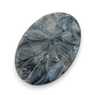 Larvikite carved cabochon 27x19 mm no 46