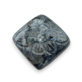 Larvikite carved cabochon 27x26 mm no 30