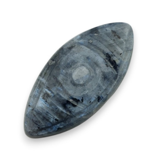 Larvikite carved cabochon 28x13 mm no 70
