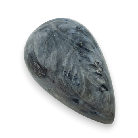 Larvikite carved cabochon 28x17 mm no 68 Larvikite carved cabochon 28x17 mm no 68