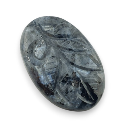Larvikite carved cabochon 28x18 mm no 66 Larvikite carved cabochon 28x18 mm no 66