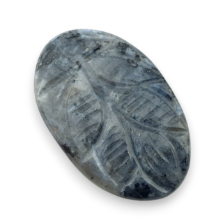 Larvikite carved cabochon 28x18 mm no 72