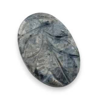 Larvikite carved cabochon 28x19 mm no 12