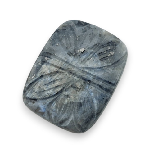 Larvikite carved cabochon 28x22 mm no 39 Larvikite carved cabochon 28x22 mm no 39