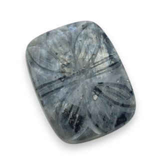 Larvikite carved cabochon 28x22 mm no 39