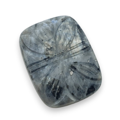 Larvikite carved cabochon 28x22 mm no 39 Larvikite carved cabochon 28x22 mm no 39