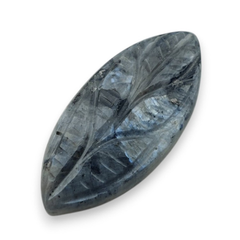 Larvikite carved cabochon 29x14 mm no 82 Larvikite carved cabochon 29x14 mm no 82