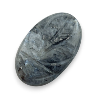 Larvikite carved cabochon 29x18 mm no 16