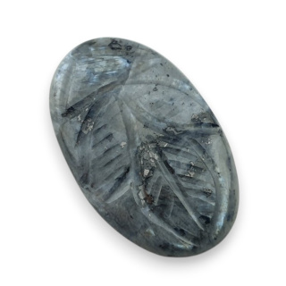 Larvikite carved cabochon 29x18 mm no 16
