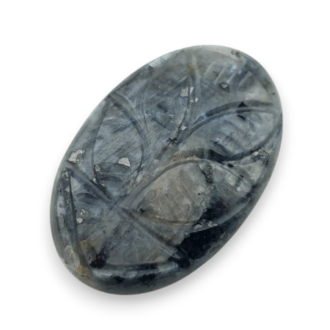 Larvikite carved cabochon 29x19 mm no 73 Larvikite carved cabochon 29x19 mm no 73