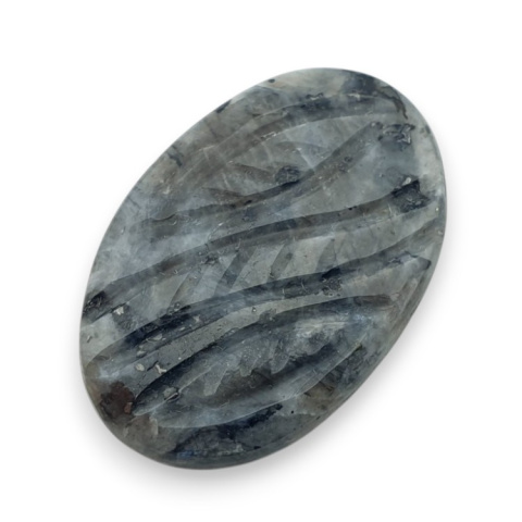 Larvikite carved cabochon 29x20 mm no 42 Larvikite carved cabochon 29x20 mm no 42