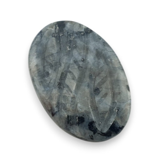 Larvikite carved cabochon 29x20 mm no 42