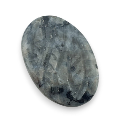 Larvikite carved cabochon 29x20 mm no 42 Larvikite carved cabochon 29x20 mm no 42