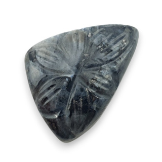 Larvikite carved cabochon 29x21 mm no 64