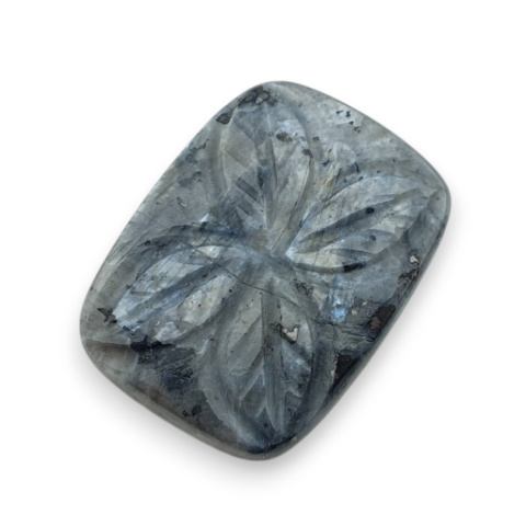 Larvikite carved cabochon 29x22 mm no 62 Larvikite carved cabochon 29x22 mm no 62