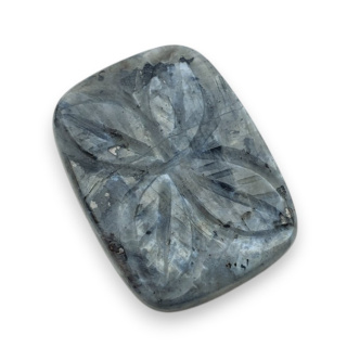 Larvikite carved cabochon 29x22 mm no 62