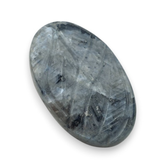 Larvikite carved cabochon 30x18 mm no 21