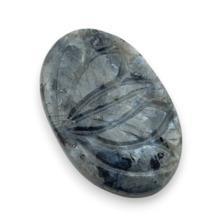 Larvikite carved cabochon 30x19 mm no 13