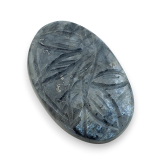 Larvikite carved cabochon 30x20 mm no 45