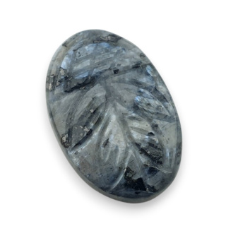 Larvikite carved cabochon 30x20 mm no 54