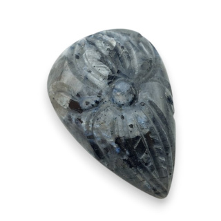Larvikite carved cabochon 30x20 mm no 63