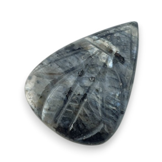 Larvikite carved cabochon 30x22 mm no 14