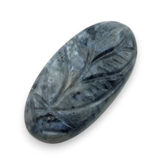 Larvikite carved cabochon 31x16 mm no 57