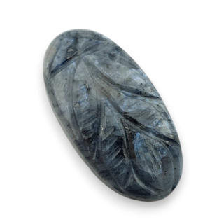 Larvikite carved cabochon 31x16 mm no 57