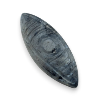 Larvikite carved cabochon 32x12 mm no 58