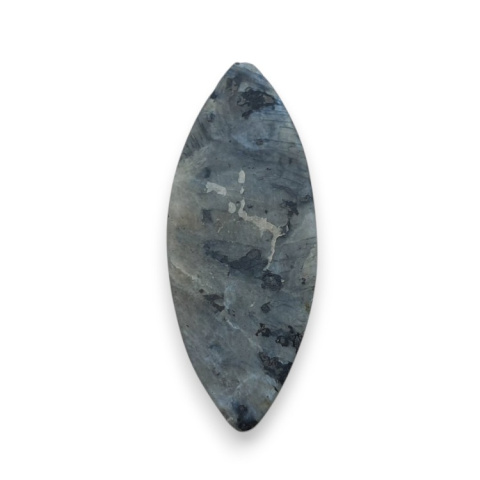 Larvikite carved cabochon 32x12 mm no 58 Larvikite carved cabochon 32x12 mm no 58