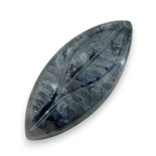 Larvikite carved cabochon 32x13 mm no 48
