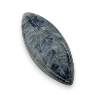 Larvikite carved cabochon 32x13 mm no 48