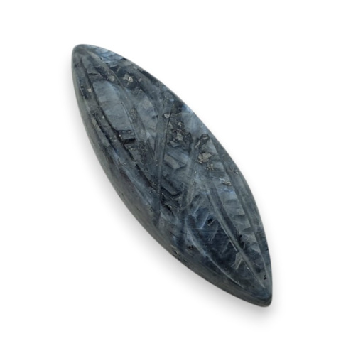 Larvikite carved cabochon 36x12 mm no 77 Larvikite carved cabochon 36x12 mm no 77