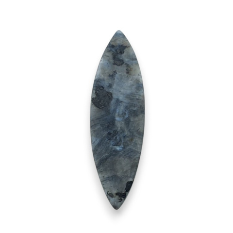 Larvikite carved cabochon 41x12 mm no 55 Larvikite carved cabochon 41x12 mm no 55