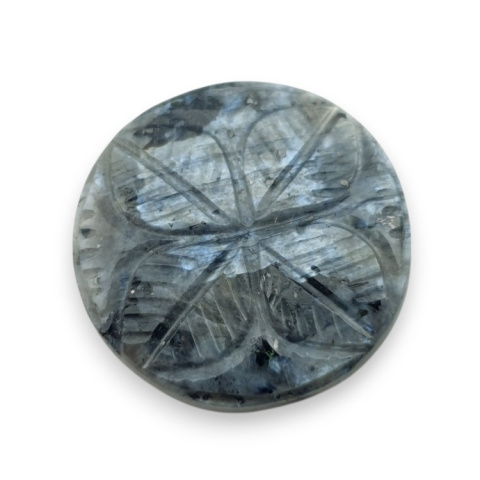 Larvikite carved cabochon fi 27 mm no 18 Larvikite carved cabochon fi 27 mm no 18