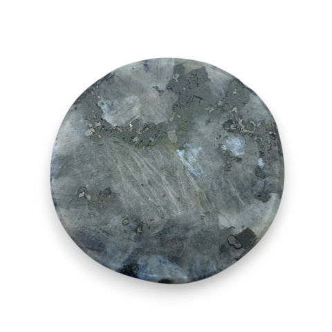 Larvikite carved cabochon fi 28 mm no 31 Larvikite carved cabochon fi 28 mm no 31