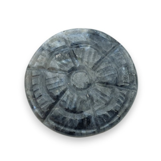 Larvikite carved cabochon fi 29 mm no 33