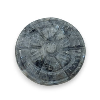 Larvikite carved cabochon fi 29 mm no 33