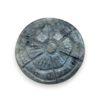 Larvikite carved cabochon fi 30 mm no 29