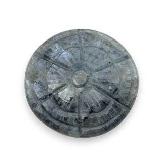 Larvikite carved cabochon fi 30 mm no 29